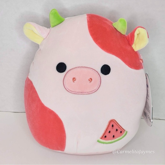 🖤 OOLA 🍉 Watermelon Scented Cow SELECT SERIES Original Squishmallow Kellytoy - Picture 5 of 9